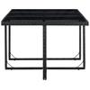 11 Piece Garden Dining Set with Cushions Poly Rattan Black