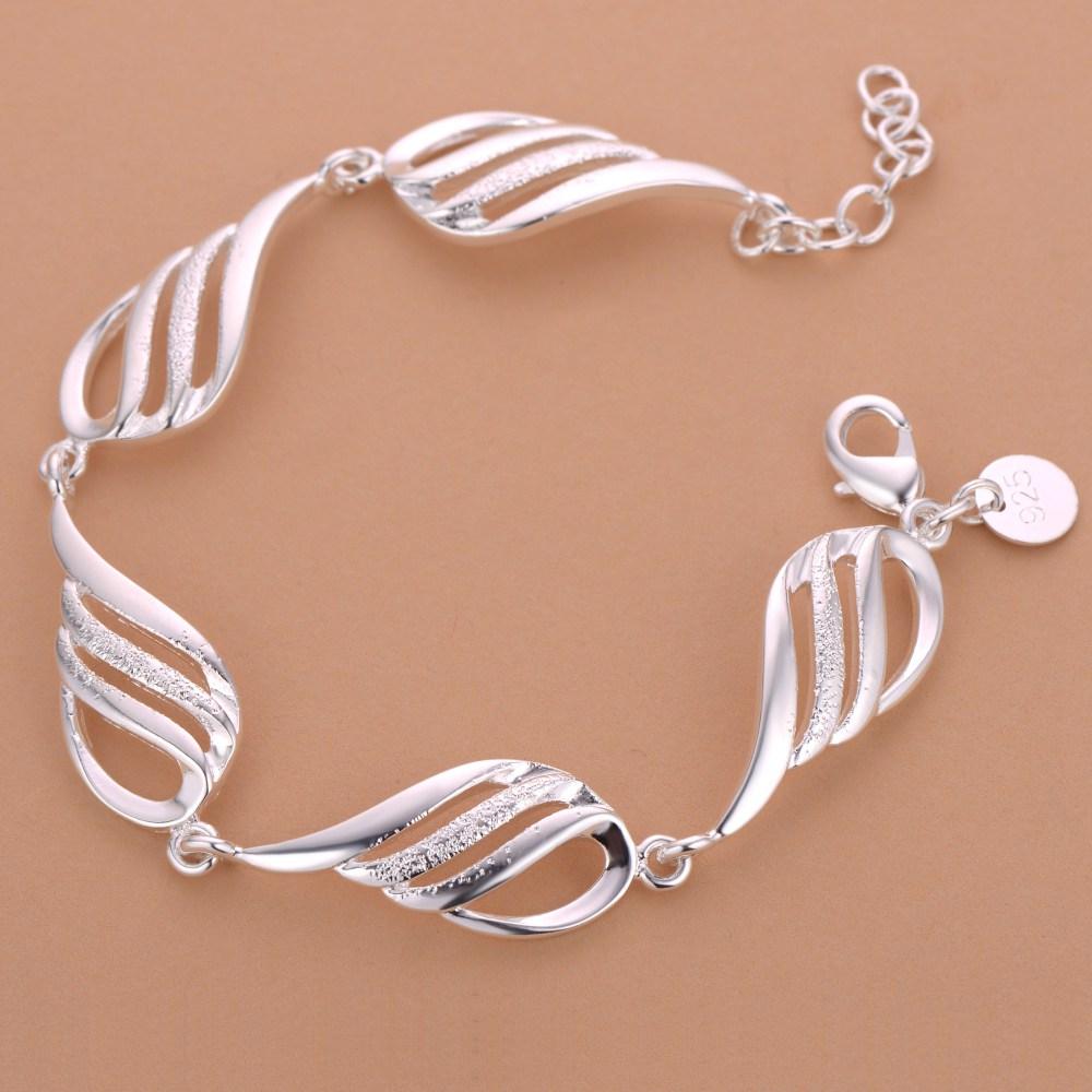 925 Silver Bracelet Heart High Quality Romance Chain For Woman Men Fashion Engagement Party Wedding Jewelry Gift