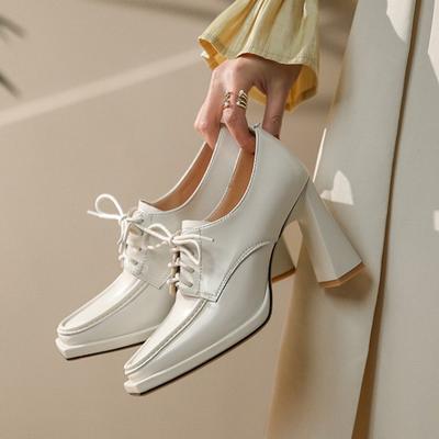 Модная женская обувь большого размера на толстом высоком каблуке, осень 2023, новая профессиональная обувь, женская обувь для мам, Zapatos среднего возраста