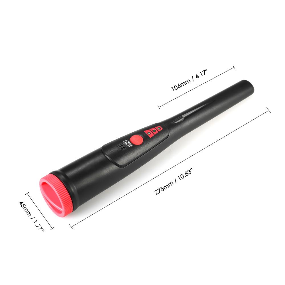 Pinpointer Metal Detector Portable Pin Pointer Treasure Hunting Tool Buzzer Vibration Automatic Tuning with Belt