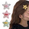Заколка для волос для девочек Пушистая звезда Заколка Y2K Adorkable Клоунский головной убор Аксессуары для волос Звезда Детская Заколка-уточка Заколка