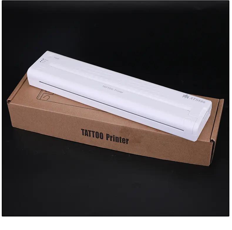 Portable Bluetooth Tattoo Copier Machine A4 Mini Quick Thermal Skin Prinker Transfer Temporary Stencil Tattoo Printer