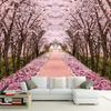 3d Romantic Space Extension Wallpaper Cherry Tree Mural Living Room Tv Sofa Wall Murals Home Decor