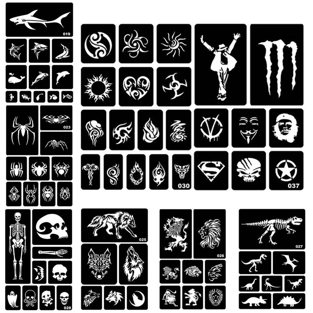 Drawing Temporary Girl Hand Art Paste New Body Stencil Template Hollow Henna Tattoo 40 Style