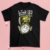 Модная черная футболка группы Blink 182 Хлопок Американский размер Унисекс Круглый вырез Быстрая доставка Унисекс футболка