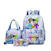 Sprunki Teen Student Schoolbag Rhythm Box Cartoon Large Capacity Cute Backpack Three-piece Set 3