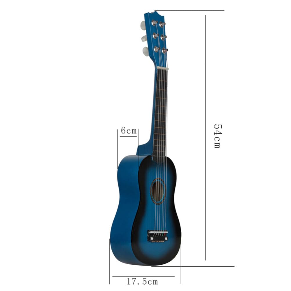 EXCEART Wood Folk Guitar for Music Learning Instrument for and Acoustic 1 Piece Random 21-inch Children's Beginners, Kids, Beginners, Entertainment,