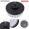 1Pcs Nylon Electric Drill Brush Cleaner Power Scrubber Brush For Cleaning Carpet Leather Glass