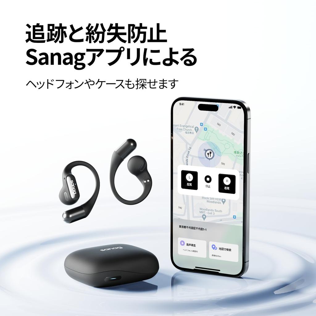 Беспроводная связь Bluetooth Sanag G6S не блокирует ваши наушники Техническое соответствие IPX4 Водонепроницаемость до 48 часов Ультралегкие наушники с открытым ухом и картой TF