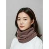 Daiso Мягкий шарф-манишка коричневый