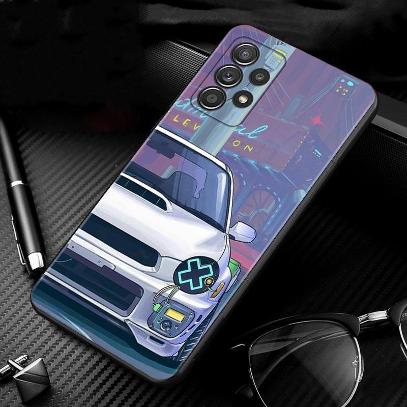 Чехол для Samsung Galaxy A51 A71 A41 A31 A11 A01 A72 A52 A42 A32 A22 A21s A02s A12 A02 с изображением японского спортивного автомобиля в стиле комиксов