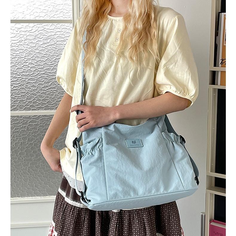 Women's Large Capacity Nylon Tote Bag, Multifunctional Commute Shoulder Crossbody Bag