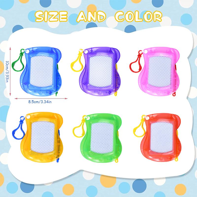 6 шт. магнитная доска для рисования мини-стираемый блокнот для записей брелок для детей день рождения сувениры для гостей мальчик девочка рождественские подарки