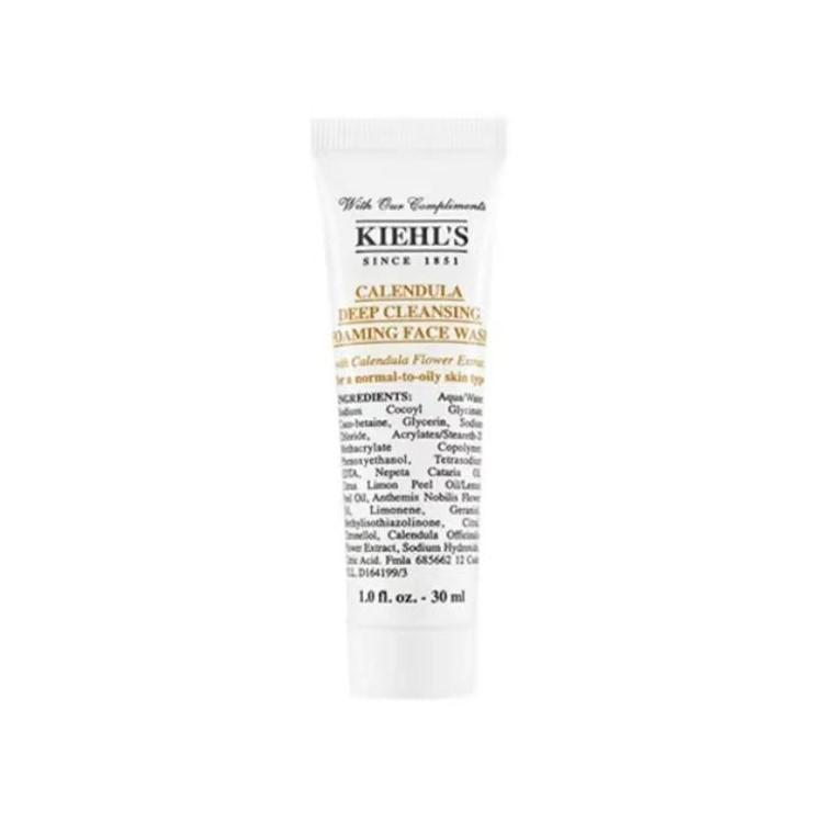 Kiehl's Календула Глубоко очищающая пенка для умывания лица Дорожный размер Образец