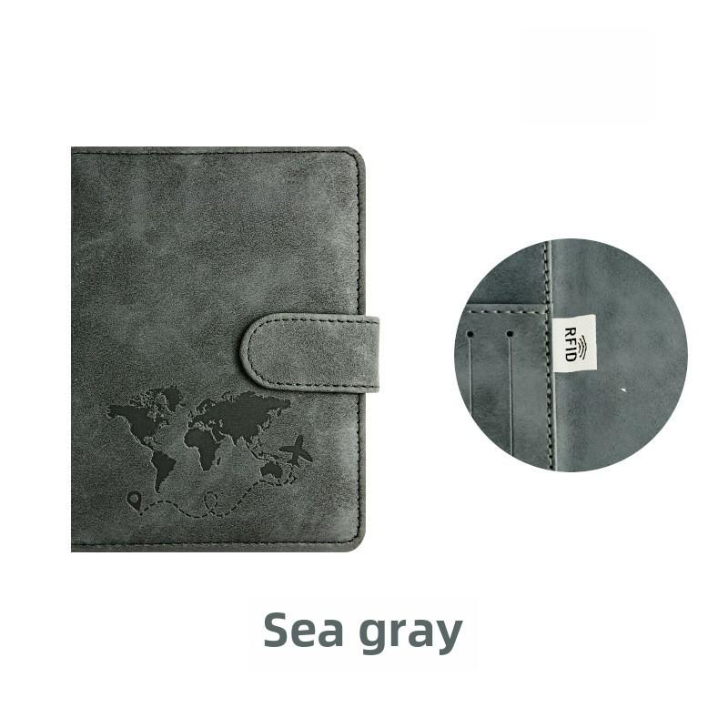 Держатель трансграничного RFID-паспорта: Дорожный кошелек из искусственной кожи с регулируемыми ремнями