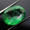 Natural Green Emerald Loose Gemstone Oval Cut 7 ct Colombian for Jewelry Making and Gem Collections