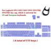Suitable for Logitech G913 Mechanical Keyboard DIY Keycaps G913TKL G915 G813 G815 Translucent Keycaps
