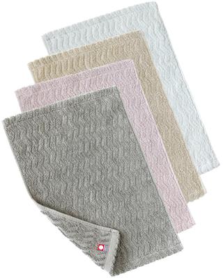 Bloom Imabari Towel Сертифицированное Полотенце для рук Пепельное Полотенце Большого размера x Сделано в Японии Цвета Набор из 4 штук, (Пепел) Носовой платок, (22 32см), Абсорбент,