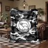 Derby County Football Print Flannel Blanket Soft Warm Sofa Bed Throw Blanket For Home Office Bedroom
