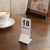 10pcs Stainless Steel Stainless Steel Table Numbers Double Sided Table Number Signs  Catering