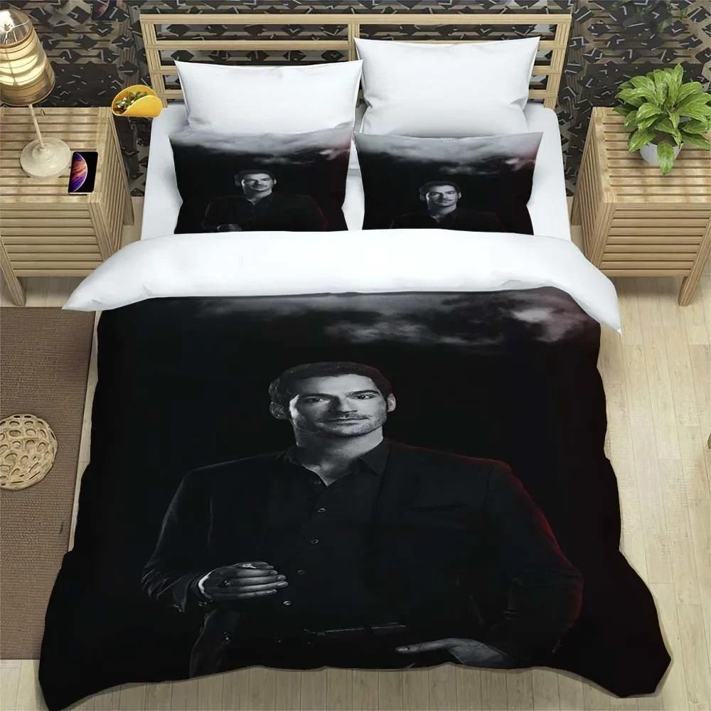 Cartoon Tv Lucifer Bedding Set Exquisite Bed Supplies Set Adult Duvet Cover Bed Comforter Set Bedding Set Birthday Gift