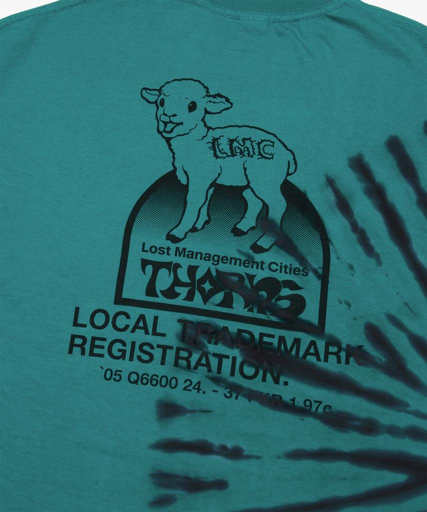 LMC Thorns Tie Dye Барашек Футболка Бирюзовый