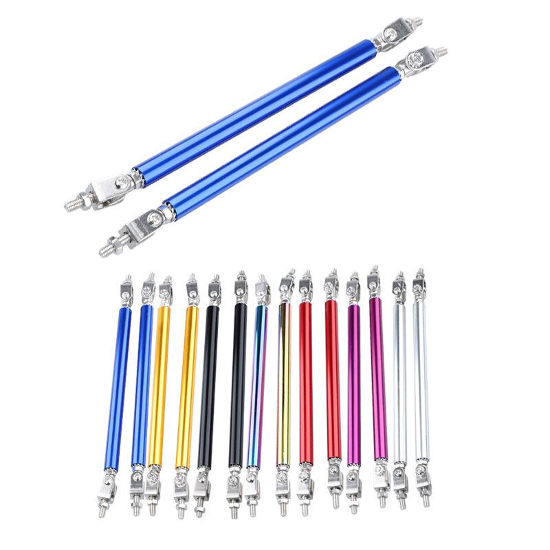 2X Универсальный Гоночный Регулируемый Передний Задний Сплиттер Губы Бампера Комплект Опорных Штанг Гоночный 75мм/100мм/150мм/200мм Стайлинг Авто Тюнинг