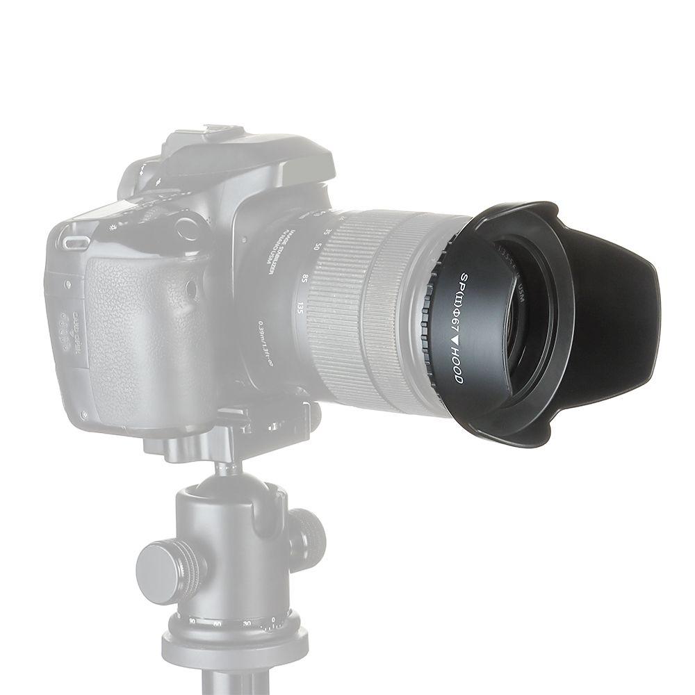 Практичный универсальный защитный экран для камеры, солнцезащитный козырек, привинчивающаяся бленда объектива, антибликовое покрытие