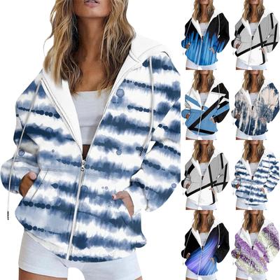 Толстовка на молнии, женские толстовки с длинными рукавами, осенние наряды, большие толстовки с капюшоном, повседневные модные куртки