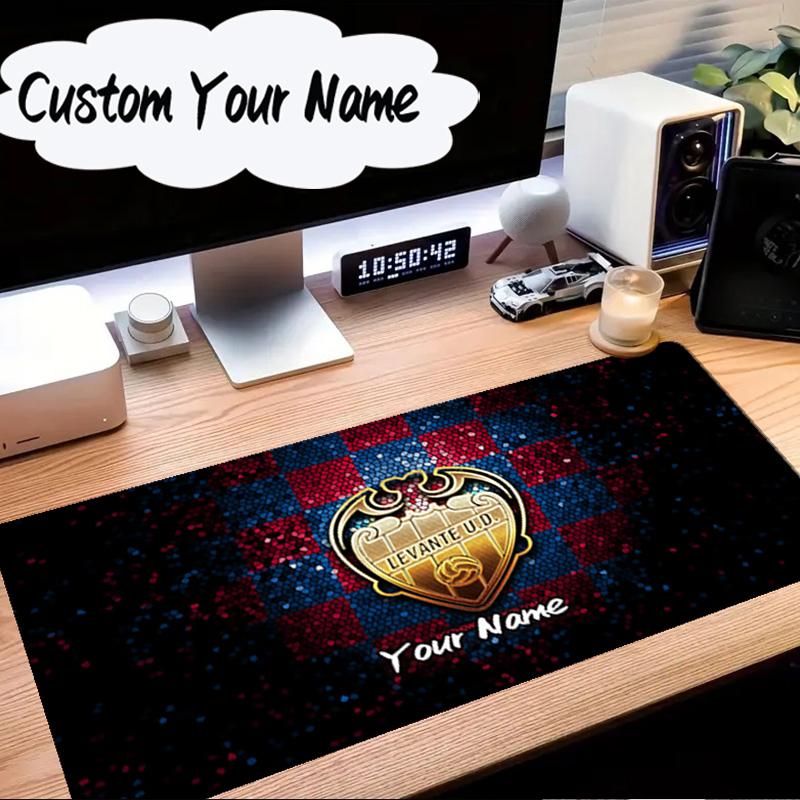 Custom Name Mouse pad Levante Fc Crest Design Mouse Pad Desk Mat, Non-Slip Rubber Backer Pad For Computer Notebook Gaming Mouse Pad Birthday Gift