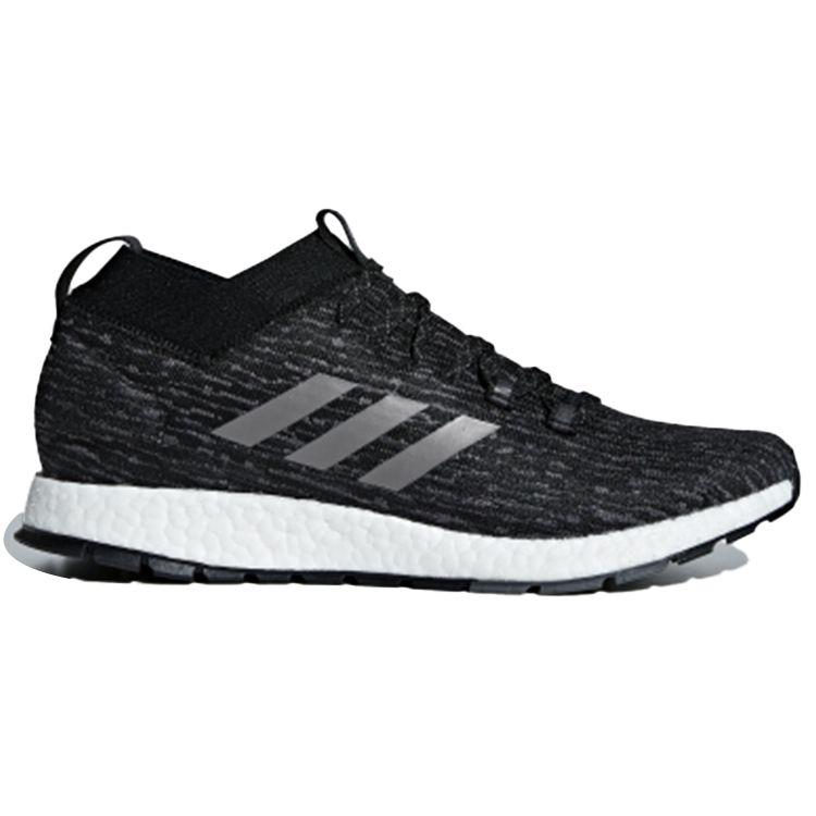 Adidas Pure Boost Comfortable Fabric Non-Slip Breathable Low-Top Marathon Running Shoes Unisex Sneaker Black Gray G26429