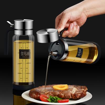 Стеклянная бутылка для масла, горшок для масла, герметичный бак, кухонный соевый соус, бутылки, уксус, горшочки, приправы, набор инструментов для дома, откидная крышка