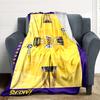 1pc Basketball Lakers Flannel Blanket, Soft Skin Friendly with Digital Printing, Various Sizes Available for Family, Friends, Birthday