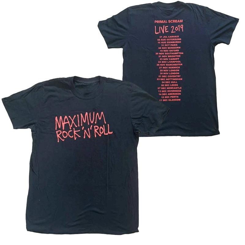 Горячий 1984 Британский Acid Rock Primal Scream Группа Американский Повседневный Красный Короткий Рукав Футболка