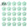 Back to School Essentials 30PCS Numbered Pencil Toppers, Reusable Prevent Confusion Labels, Classroom Management Tools Plastic Tracking Marker Clips,