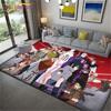 Нескользящие коврики в стиле аниме Наруто для гостиной, удобный ковер, мягкий напольный коврик, коврики для спальни, коврик для дома, большой пушистый коврик