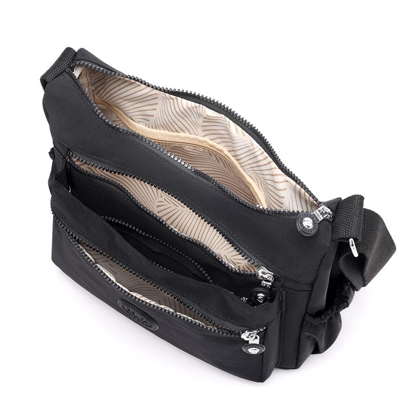 Многослойная сумка для мам среднего возраста, нейлоновая сумка через плечо, женская дорожная сумка через плечо большой вместимости