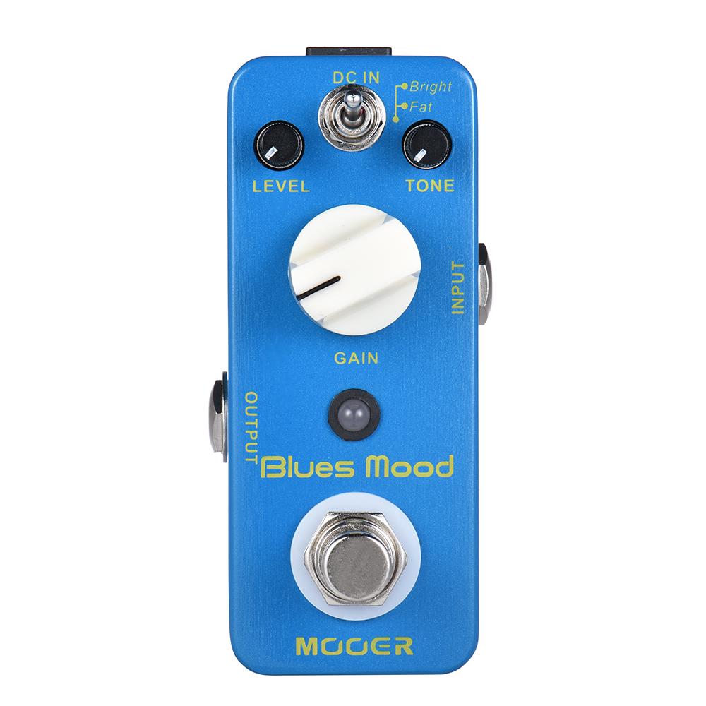 MOOER Blue Mood Blues Style Overdrive Гитарная педаль эффектов 2 режима (яркий/жирный) True Bypass Full