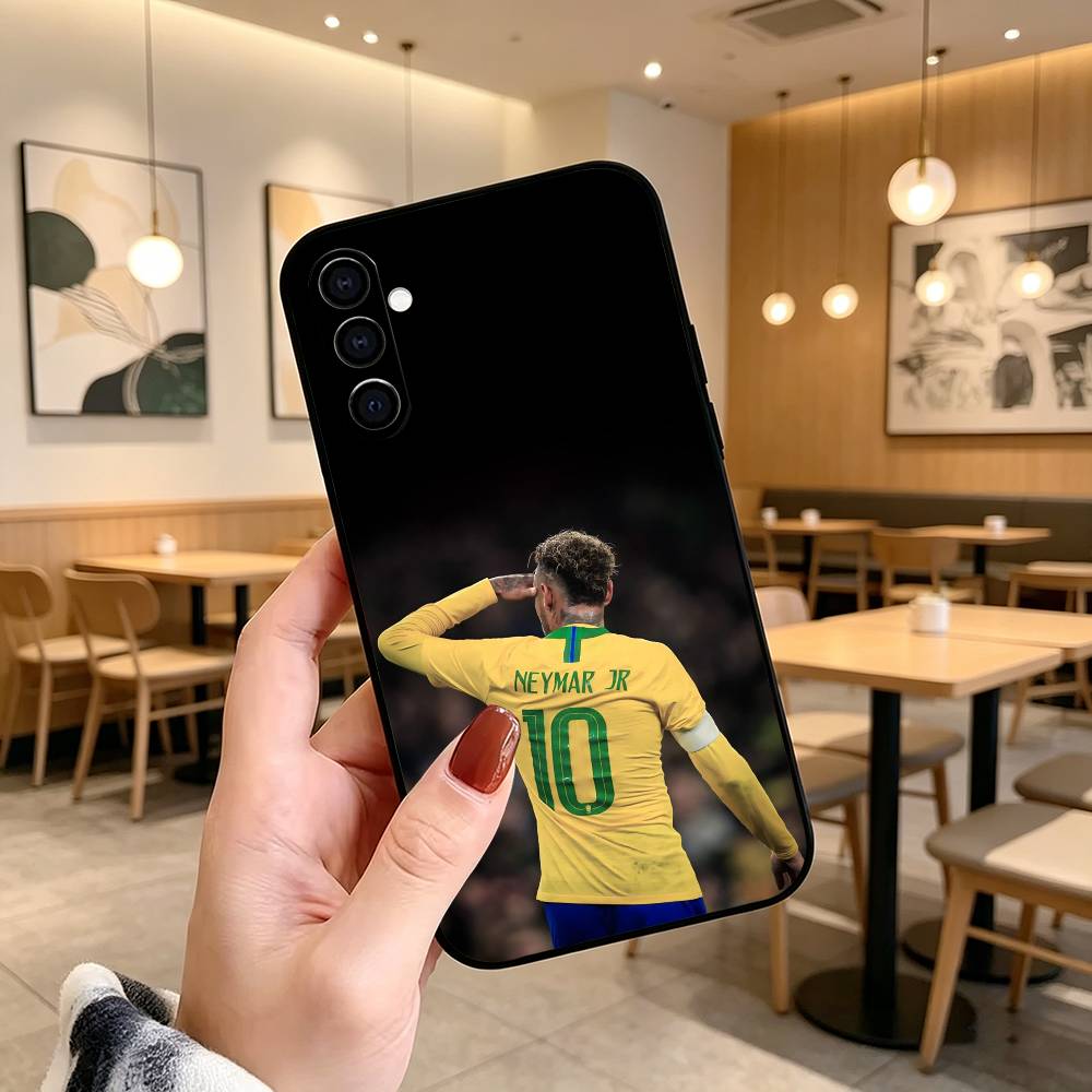 Чехол для телефона N-Neymar J-jr Футбол 10 Черный Силиконовый Мягкий Для Samsung Galaxy A73,A72,A71,A70,A53,A52,A51