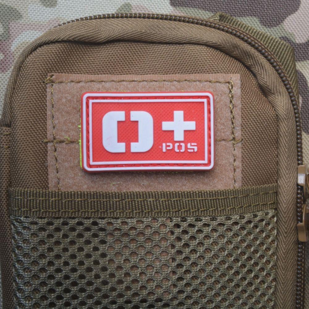 Светящийся значок группы крови, вышитая нашивка, аварийная повязка на руку, магическое кольцо-наклейка с группой крови