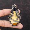 Picture Jasper Pendant Copper Wire Wrapped Pendant Gemstone Pendant Copper Wire Wrap Jewelry Latest Design Pendant Handmade Jewelry For Gift