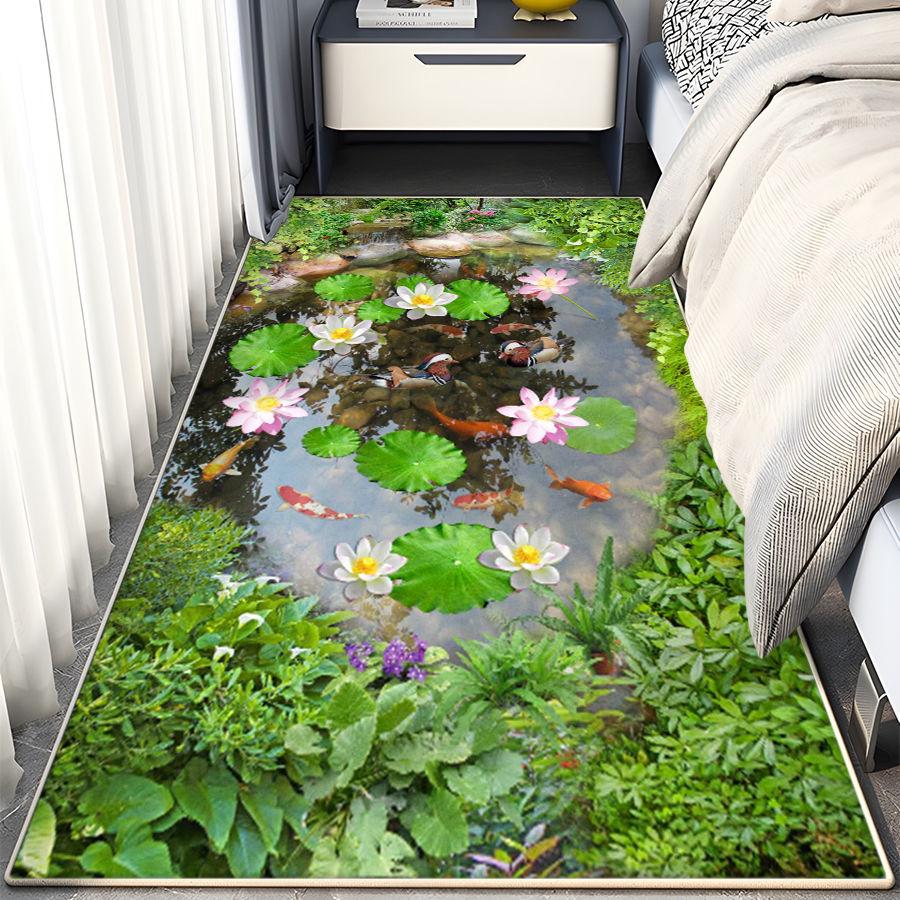 3D ковровая полоса противоскользящий коврик кухонный коврик эркер универсальный спальня прикроватная тумбочка комната