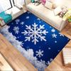 snowflake winter Crystal Velvet Office chair mat Area Rug - Non-Slip, Floor Mat, Office Desk Chair Rugs,Christmas Gift-1106105
