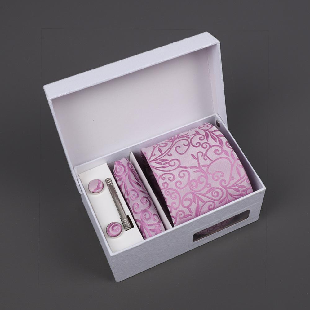 2025 Men'S Tie Premium Gift Box Jacquard Embroidered Tie Tie Logo Making