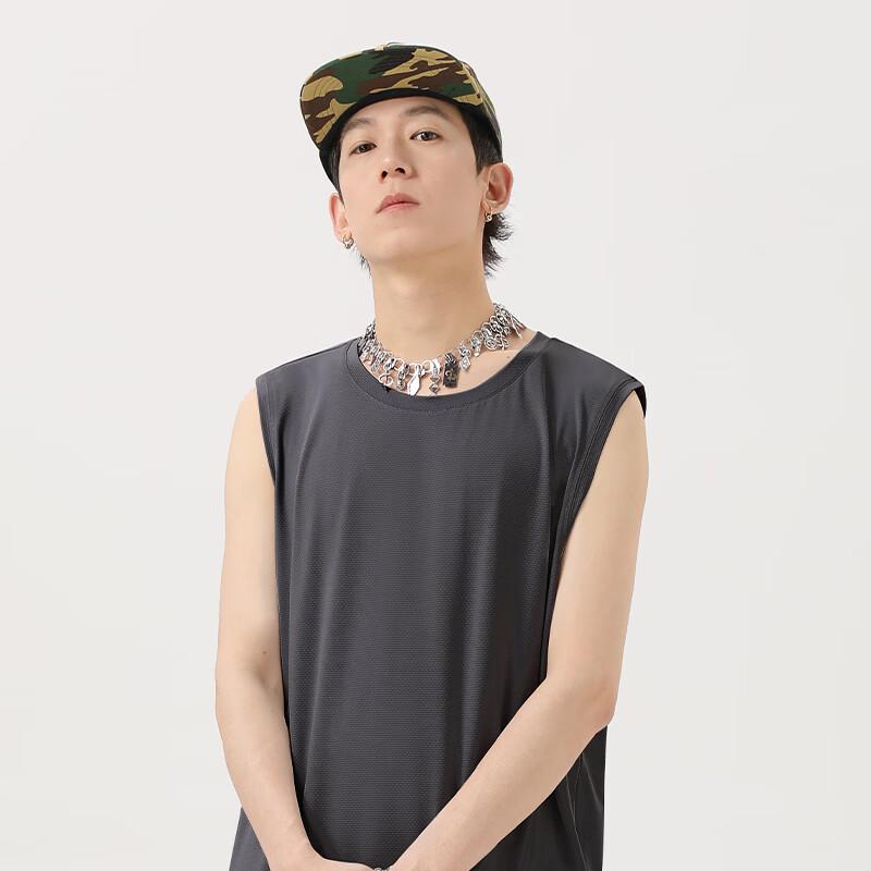 Jeep Мужская летняя дышащая спортивная майка из ледяного шелка 2026