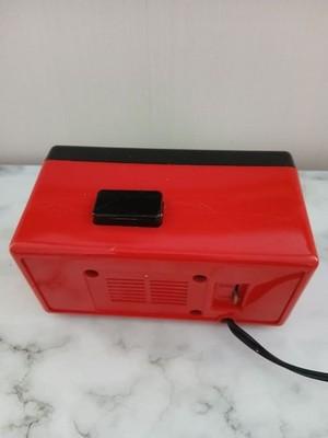 Vintage SEIKO DP690T 70s Red Flip Alarm Clock Retro Japan Tested working
