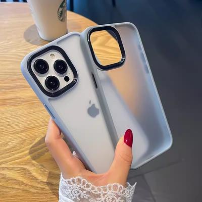 Подходит для iPhone17proMax Матовый полупрозрачный чехол для мобильного телефона Apple 16 Ощущение кожи Защита от отпечатков пальцев 15 Противоударный защитный чехол