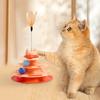 Игрушки для кошек Четырехъярусная карусель для кошек Самовозбуждение Скука Дразнящие игрушки для кошек Интерактивные игрушки для кошек Товары для животных
