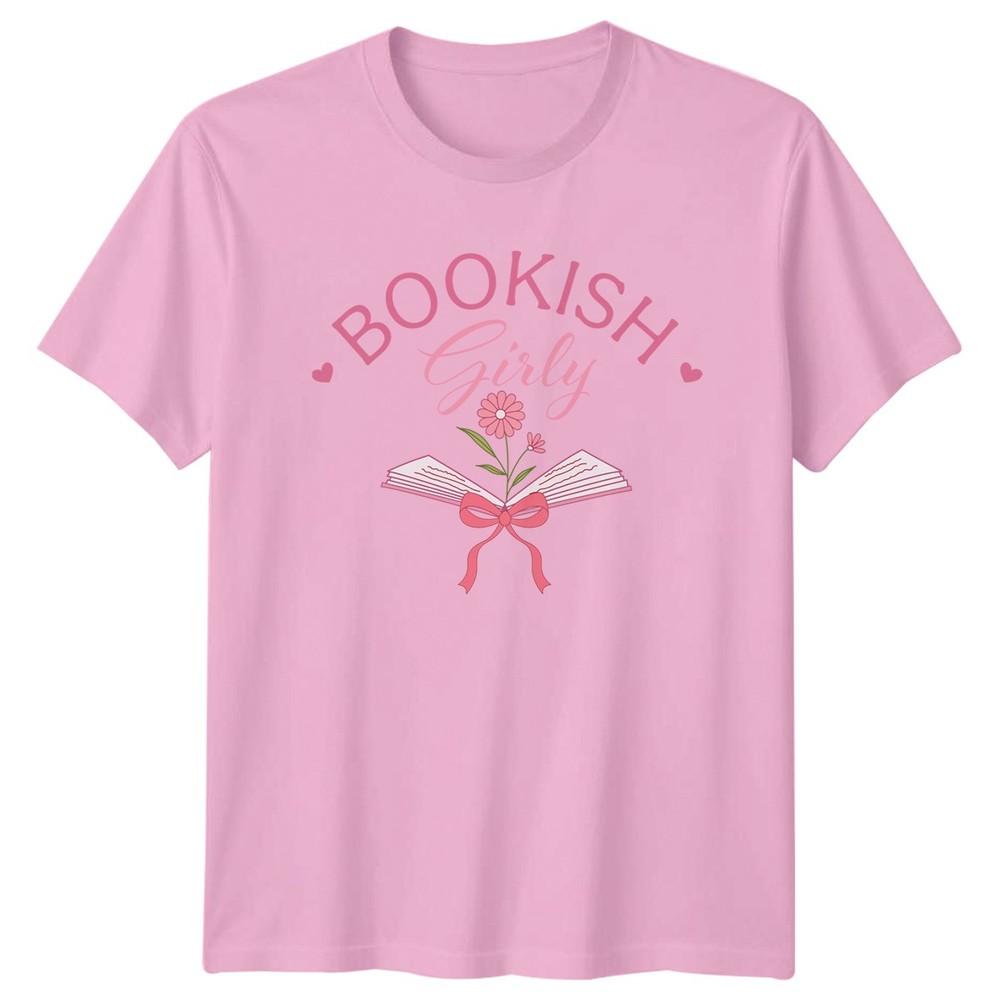 Bookish Girly Unisexs TShirt Cozy Reader Bookworm Birthday Gift For Her