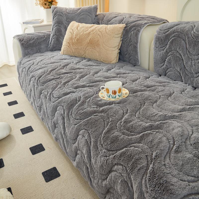 Утолщенный теплый чехол для дивана для гостиной, зимний плюшевый коврик для дивана, полотенце, мягкий нескользящий диван, многофункциональные современные чехлы для дивана для дома